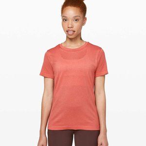 Lululemon Breeze By Short Sleeve Rustic Coral Size 8 NEW